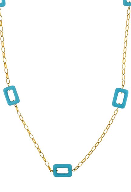 collar oro amarillo 18 kilates con entrepiezas de turquesas vista detalle precio especial joyeria online 007_11430-T_01