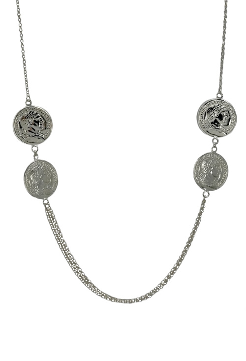Collar de plata con monedas. 200_10173-4-0