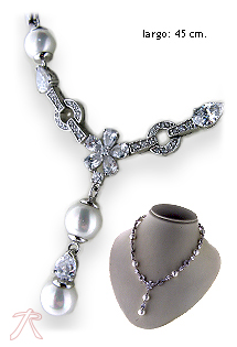 Collares y Gargantillas plata ley hasta 45 cm con piedras rfcia.132_72136-CO