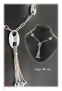 Collares y Gargantillas plata, sin piedras. 132_72805-CO Collares y Gargantillas plata ley sin piedras rfcia.132_72805-CO