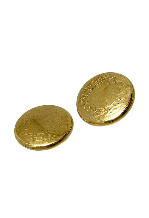 Complemento de caballero oro 1ª ley 750 mmas. (18 k.) cubreboton oro amarillo rfcia.183_H4108