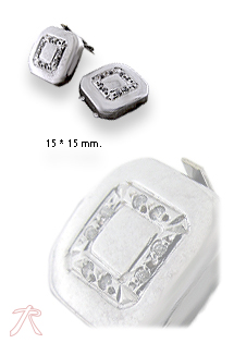 Complemento de caballero oro 1ª ley 750 mmas. (18 k.) cubreboton oro blanco rfcia.146_5920-CB