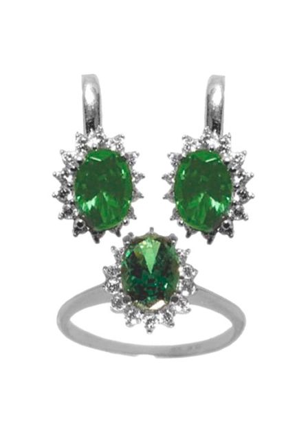 Conjunto oro 1ª ley 750 mmas. (18 k.) pendientes y sortija rfcia.243_477-00292-V-J