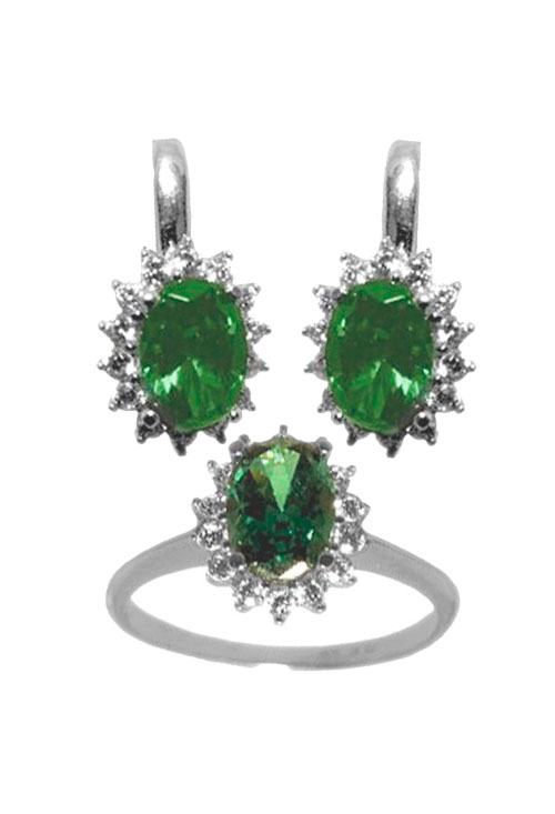 Conjunto oro pendientes y sortija 243_477-00292-V-J Conjunto oro 1ª ley 750 mmas. (18 k.) pendientes y sortija rfcia.243_477-00292-V-J