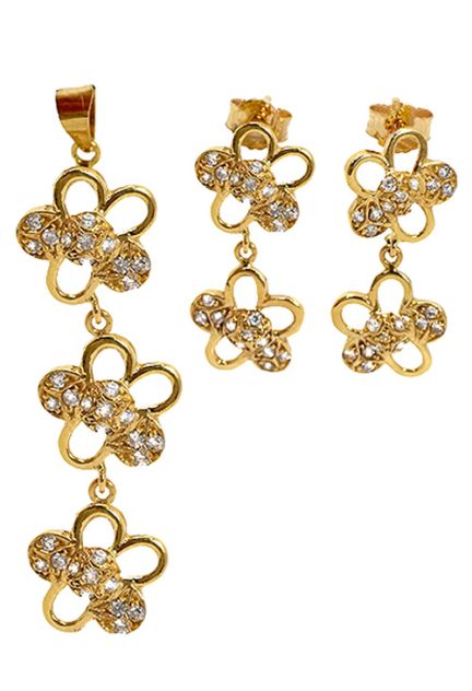 Conjunto oro, pendientes y colgante - foto 1 - rfcia.036_J5840