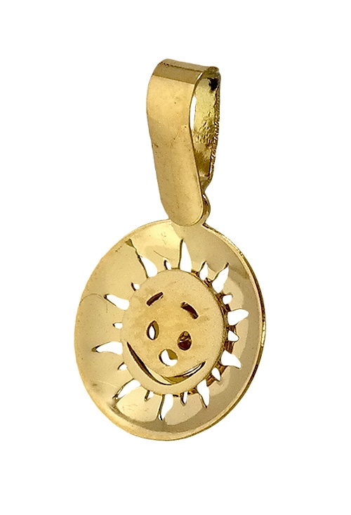 conjunto de pendientes y colgante modelo sol foto colgante 095_440404-412_02