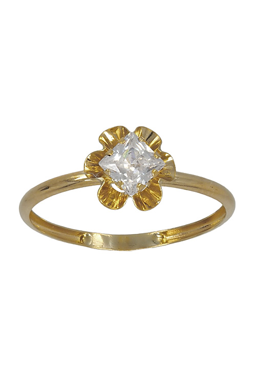 conjunto oro 18 kilates formado por sortija y pendientes espoecial primera comunion precio barato joyeria online vista anillo frontal 052_50515_01