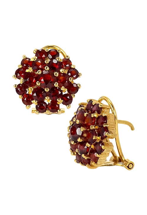 Conjunto oro con granates pendientes y sortija 085_0113129-1