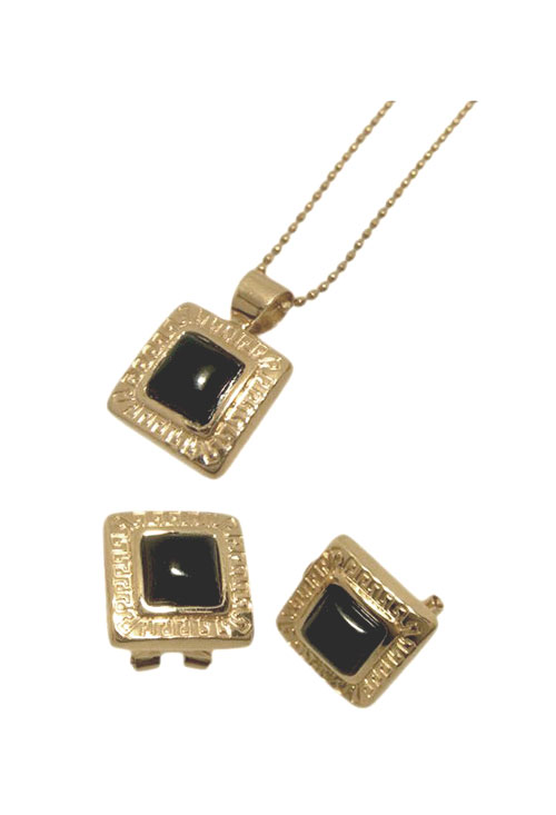 Conjunto oro, pendientes y collar. 083_J5950 Conjunto oro, pendientes y collar. 083_J5950 precios baratos