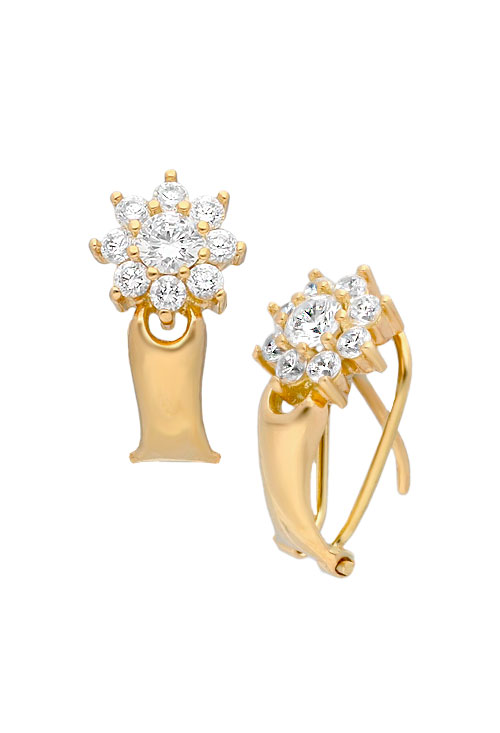 Conjunto oro 18 kilates pendientes y sortija 083_JI133 conjunto pendientes y sortija oro amarillo 18 kilates y circonitas precio especial para venta online vista pendientes sistema omega 083_JI133_02