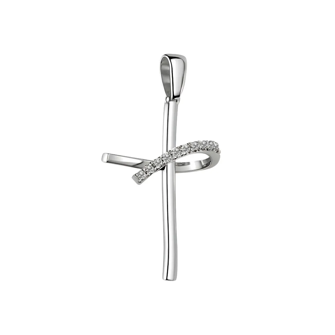 Cruz de oro blanco 18K con diamantes 210_1390 cruz-de-oro-blanco-y-brillantes-210_1390
