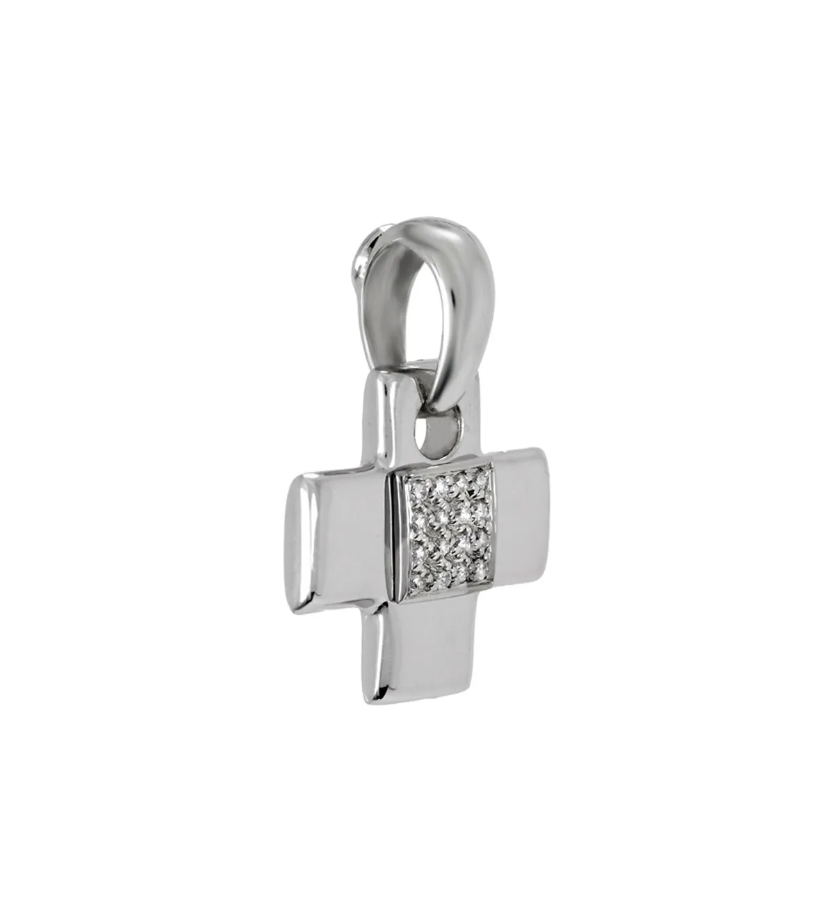 Cruz de oro blanco 18K con diamantes 115_XB4172 cruz-de-oro-y-diamantes-115-XB4172 toma oblicua