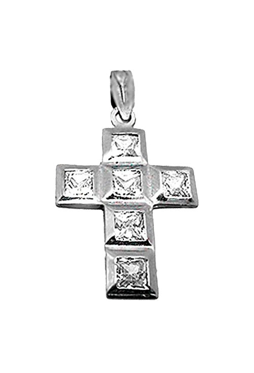 Cruz oro blanco 18 ktes con circonitas 002_6635CR Cruz oro blanco 18 ktes con circonitas - foto 3 - rfcia.002_6635CR