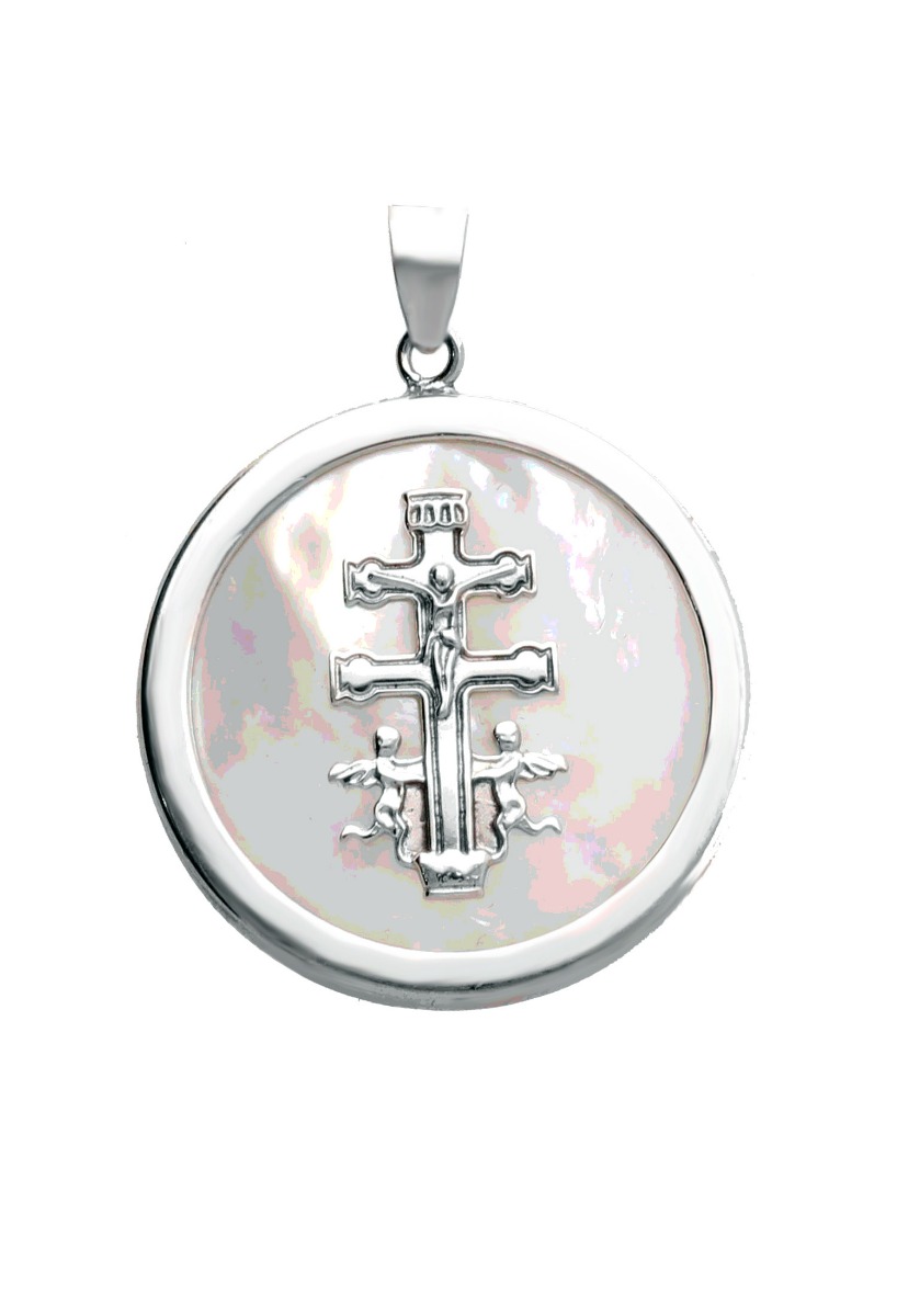 Cruz de Caravaca sobre nácar 260_180026