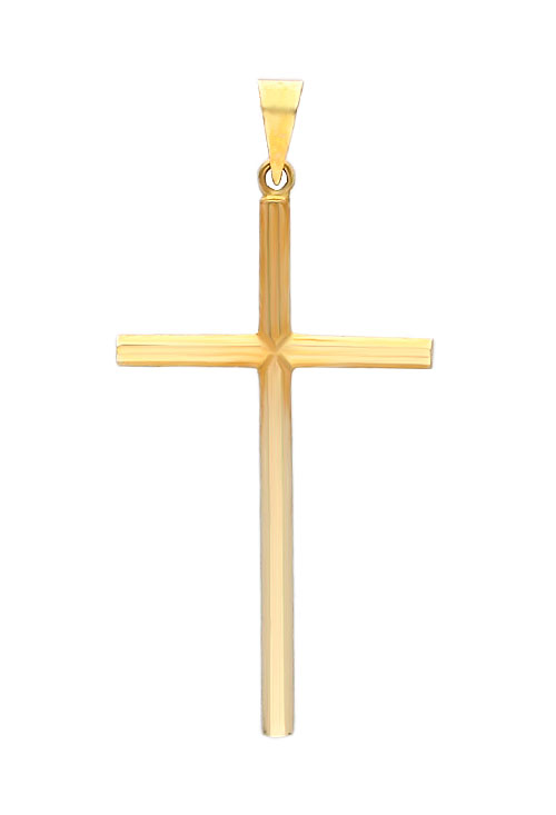 Cruz oro amarillo 18 kilates chanela de 2 milímetros 085_4051