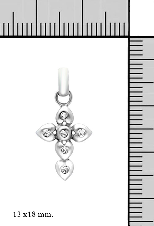 cruz oro blanco 18 kilates corazones con diamantes foto para parrilla web toma con medidas 133_3716_M