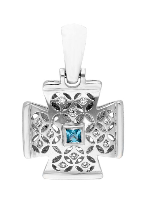 venta online joyas religiosas cruz oro blanco con diamantes y topacio azul 146_4089