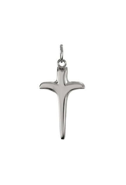 cruz oro blanco 18 ktes vista frontal