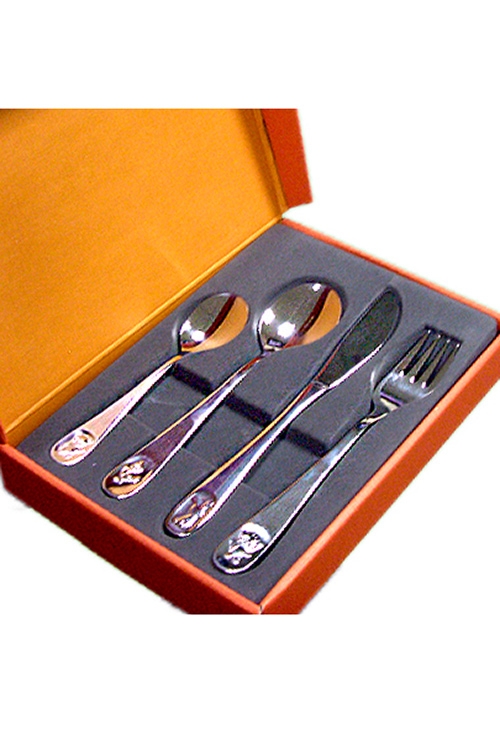 Cubiertos para bebes en acero regalo para bautizos 088_005655