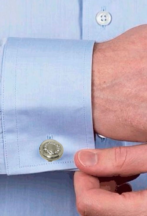 Cubrebotones de oro blanco 18 ktes 146_5924-CB Cubrebotones de oro blanco 18 ktes. 146_5924-CB (Complementos caballero) modelo