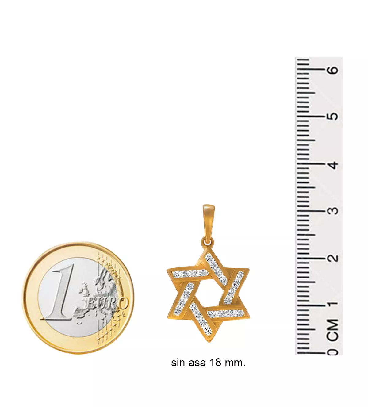 Colgante oro amarillo Estrella de David 170_CO000239 - Imagen 4