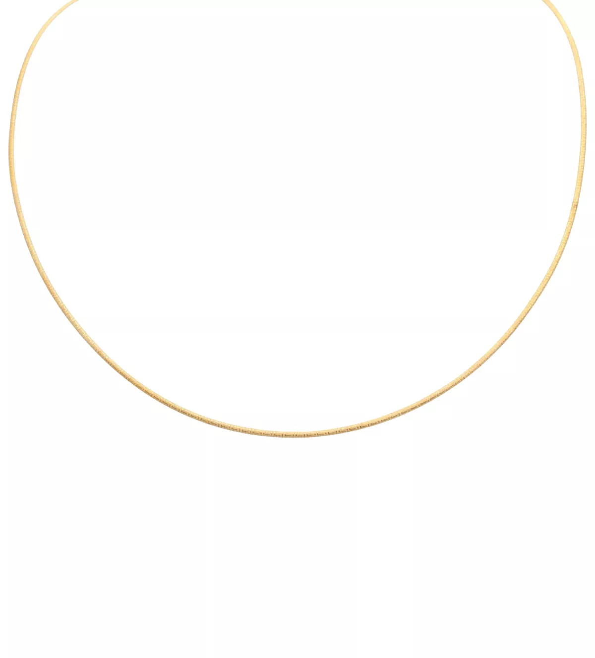 gargantilla de oro amarillo 18k rígida