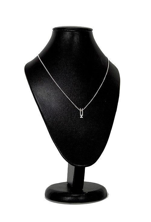 Gargantilla de oro blanco con diamante. 065_0001637-CL1 Gargantilla de oro blanco con diamante - foto 04 - rfcia 065_0001637-CL1