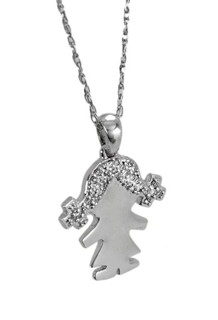 Gargantilla oro blanco con diamantes - foto 1 - rfcia.048_PD023841-118