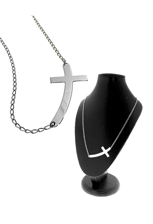 Gargantilla plata motivo cruz 022_CRUZ-G Gargantilla plata ley, sin piedras - foto 3 - rfcia.022_CRUZ-G