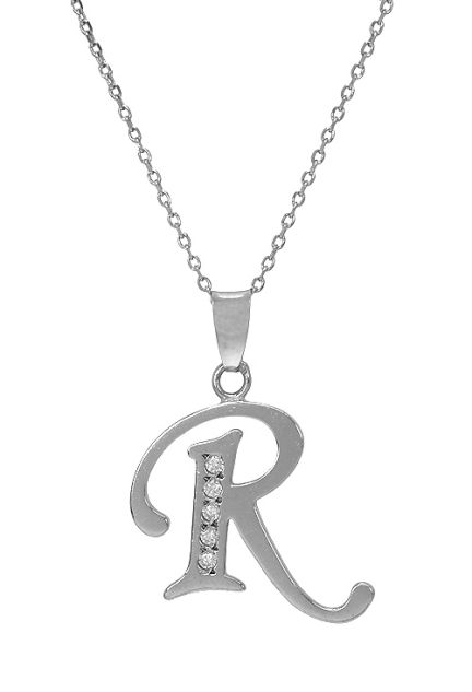 gargantilla de plata cadena forzada inicial R vista detalle 022_CON77007-R