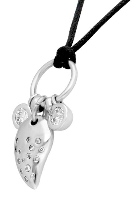 gargantilla de plata cordon cuero y motivos cuerno y chatones 132_71681_01