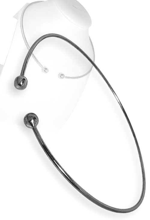 gargantilla de plata hilo rigido con topes 212_RIGIDA