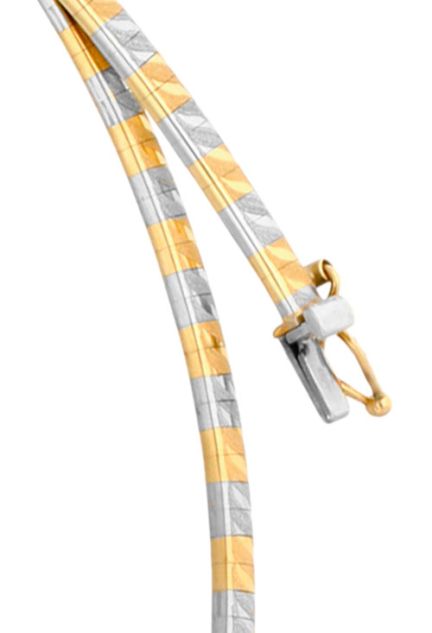 gargantilla oro bicolor 18 kilates modelo rigido vista detalle 183_OMEGA001_02