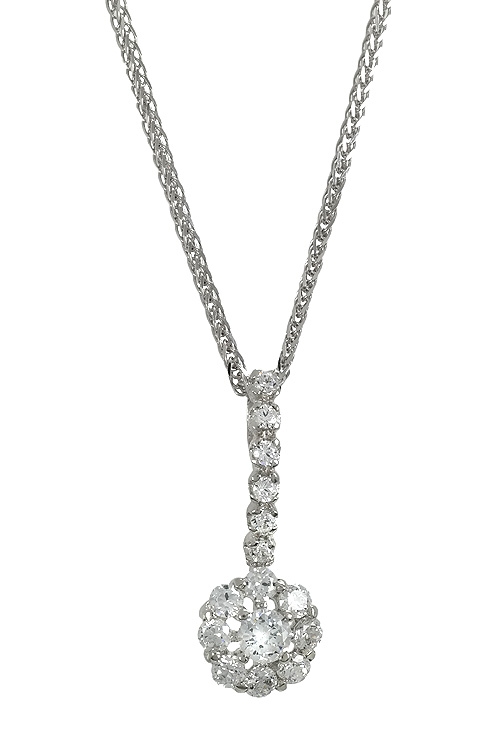 Gargantilla oro blanco 18 kt y circonitas 085_0113370G gargantilla oro blanco y circonitas a precio barato 085_0113370G