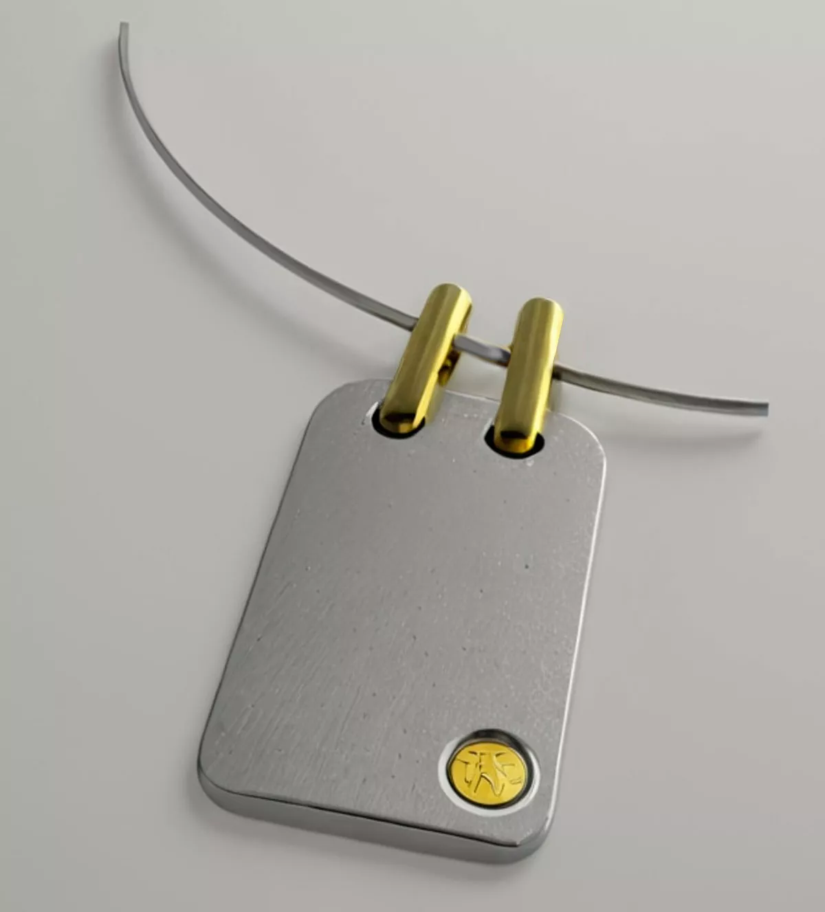 Gargantilla de acero y oro "Golden Cold" Gargantilla de acero y oro "Golden Cold" vista RRSS