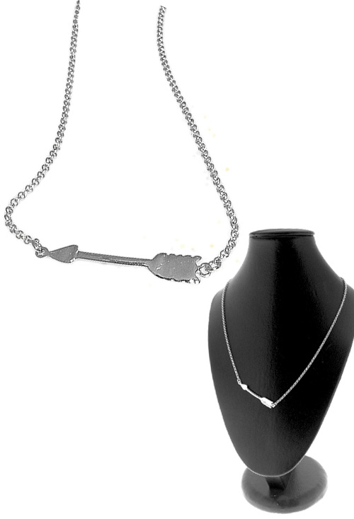 Gargantilla plata motivo flecha 266_022212-1-1 gargantilla plata de ley motivo flecha 266-022212-1-1