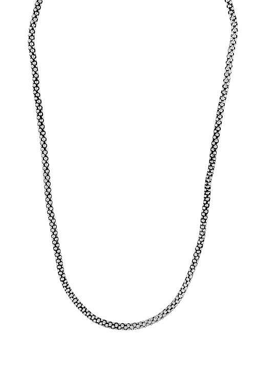 Gargantilla plata tipo cordón 037_200 gargantilla plata de ley vista de frente 037_200