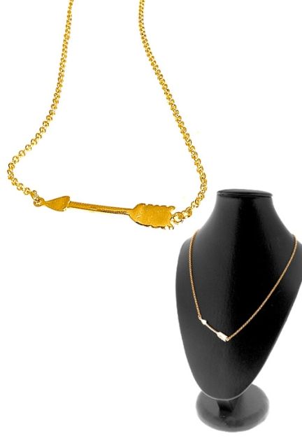 gargntilla plata chapada motivo flecha 266-022212-2-1