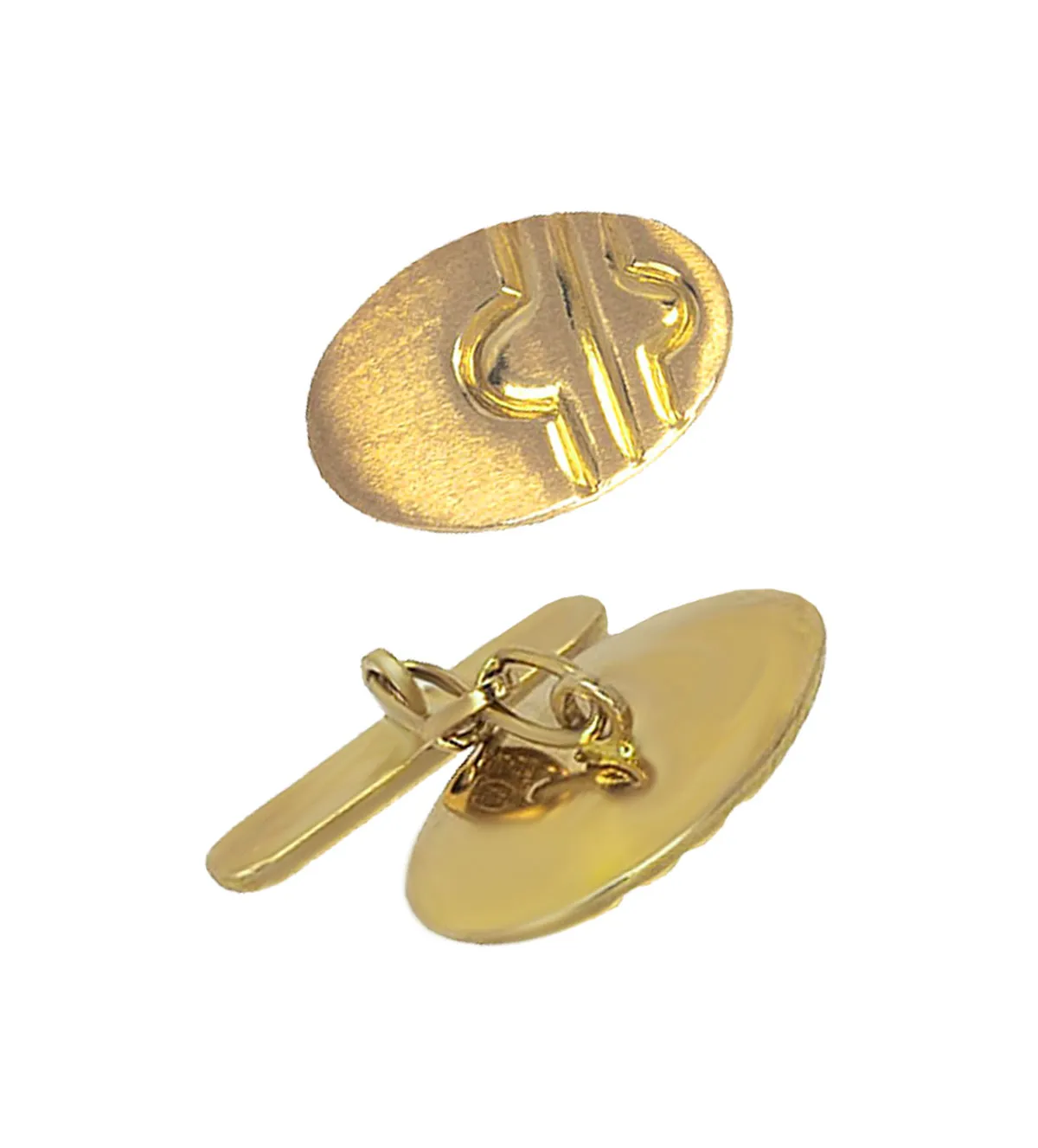 Gemelos de oro amarillo 18 ktes 146_9024-G gemelos-de-oro-146_9024-g modelo vista trasera