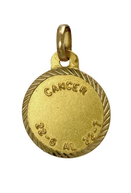 horoscopo cancer oro amarillo 18 kilates cara trasera 125_0265CANCER