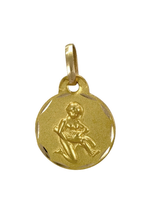 Colgante oro 18K horóscopo acuario 125_0264ACUARIO horoscopo oro amarillo 18 ktes acuario 125_0264ACUARIO