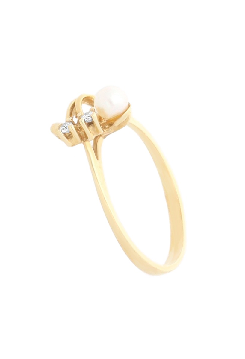 juego para primera comunion oro amarillo 18 kilates perla cultivada y diamantes foto de sortija lateral 036_JB4044_04