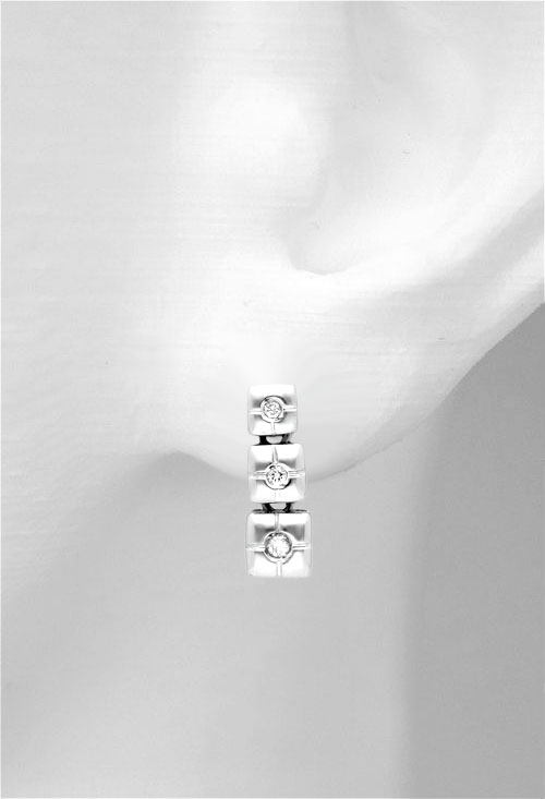 Pendientes oro con diamante, de colgar, oro blanco. 192_Z1305 largos oro blanco 18 kilates con diamantes precio especial muy barato en joyeria online foto expositor 192_Z1305_02