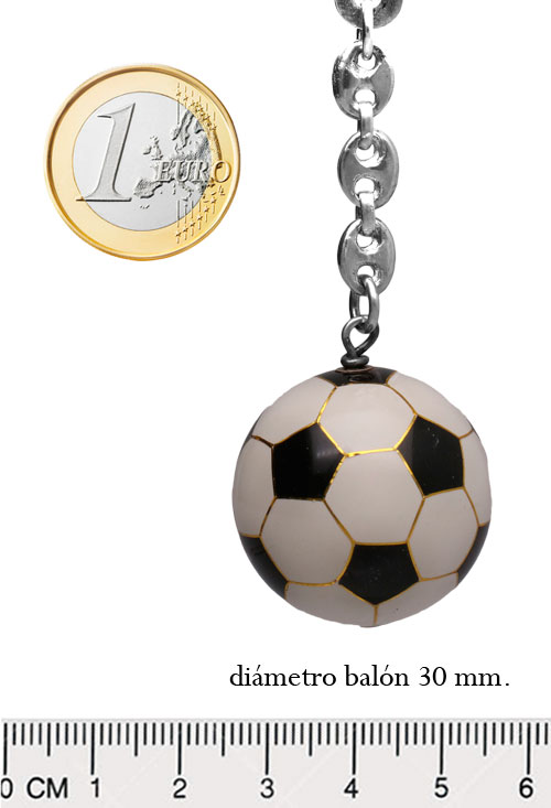 Llavero plata de ley motivo balón de futbol 114_BALON Llavero plata de ley motivo balón de futbol 114_BALON-121706