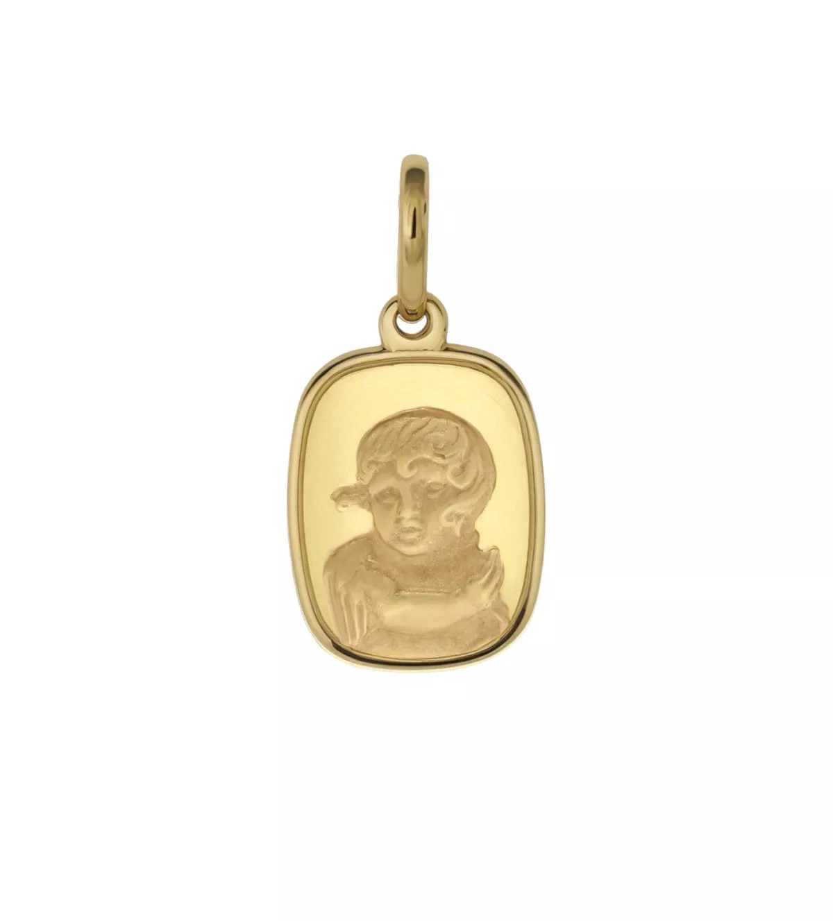 medalla de oro angel de la guarda bizantino