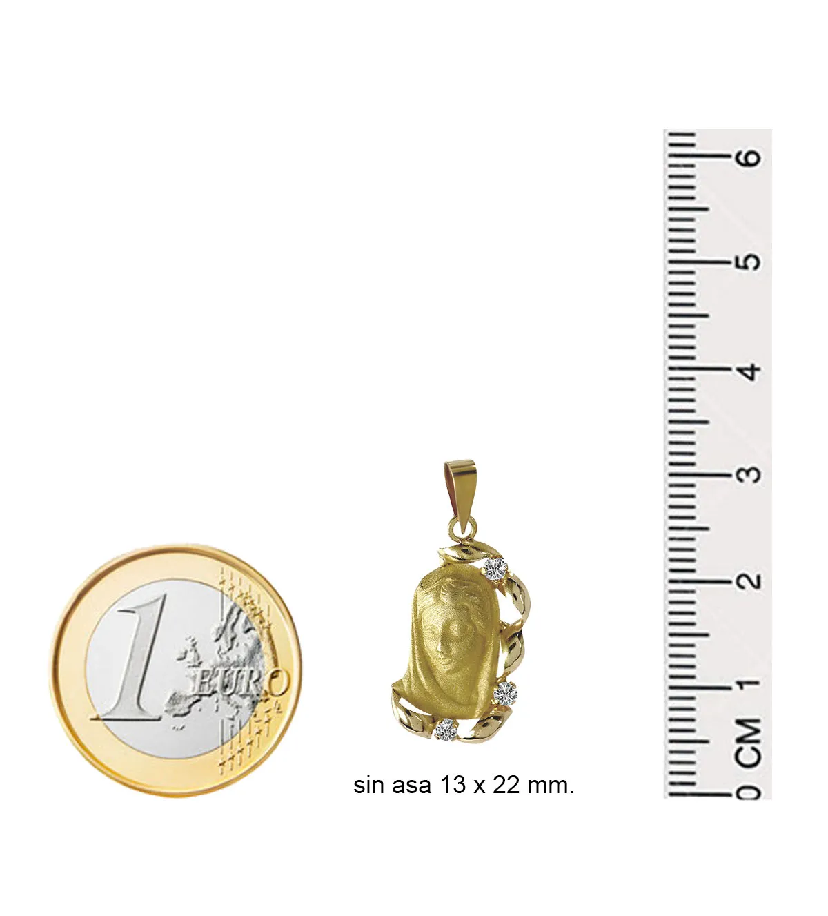 Medalla de oro Virgen Maria 037_931 medalla de oro virgen niña comunion toma medidas