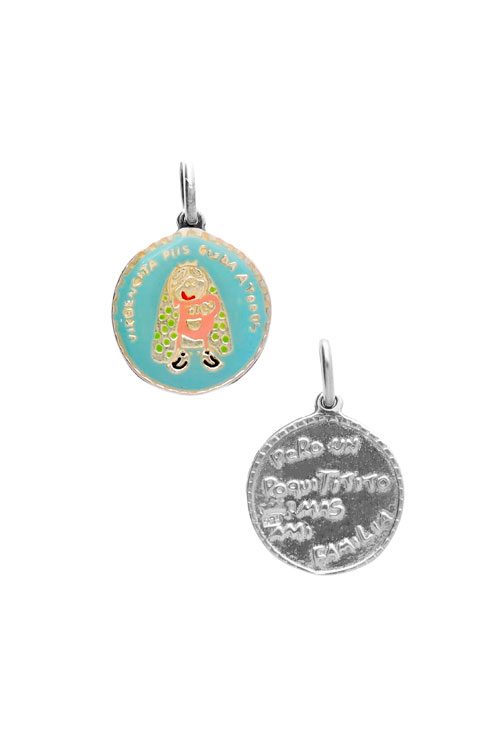 Medalla plata y esmalte PORFI 240_MP-3E-A Medalla plata ley rfcia.240_MP-3E-A