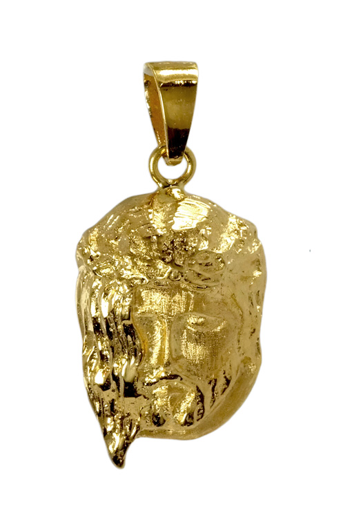 Medalla de oro amarillo Santa Faz inspirada en Cristo de Velázquez 049_0110 Medalla en oro. Santa Faz de Jesus -Cristo de Velazquez- - foto 1 - rfcia.049_0110