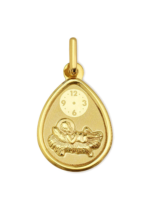 Medalla Niño Jesús con reloj para grabar oro 18 Ktes 045_1901413 Medalla Nino Jesus con reloj. oro 18 K - foto 1 - rfcia.045_1901413-04