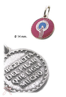 Medalla plata Virgen del Pilar 240_MP-17E-R Medalla plata ley rfcia.240_MP-17E-R
